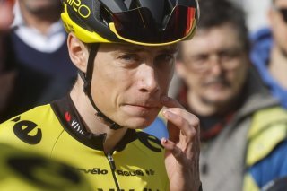 Jonas Vingegaard: une énorme chute KEYSTONE/EPA/ROBERTO BETTINI